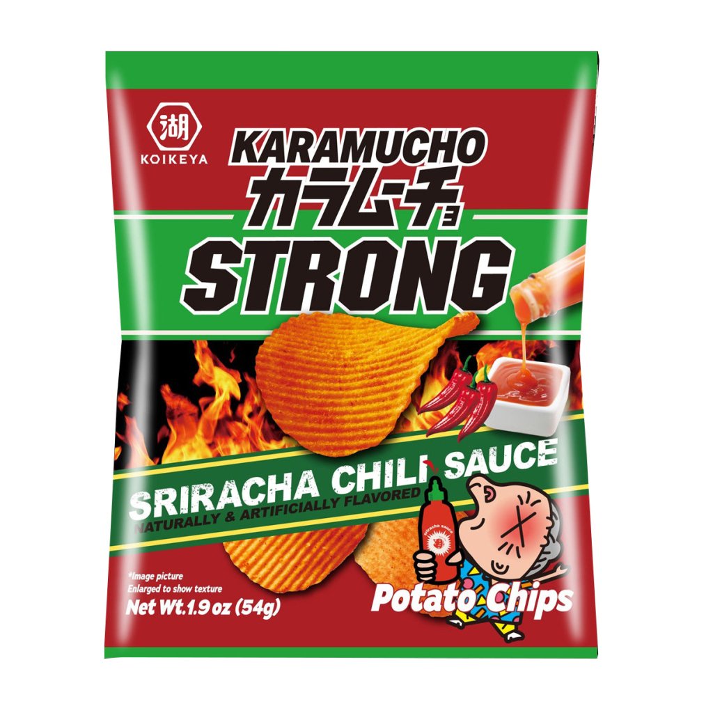 Koikeya Karamucho Strong Sriracha Potato Chips - 54g - ding-go