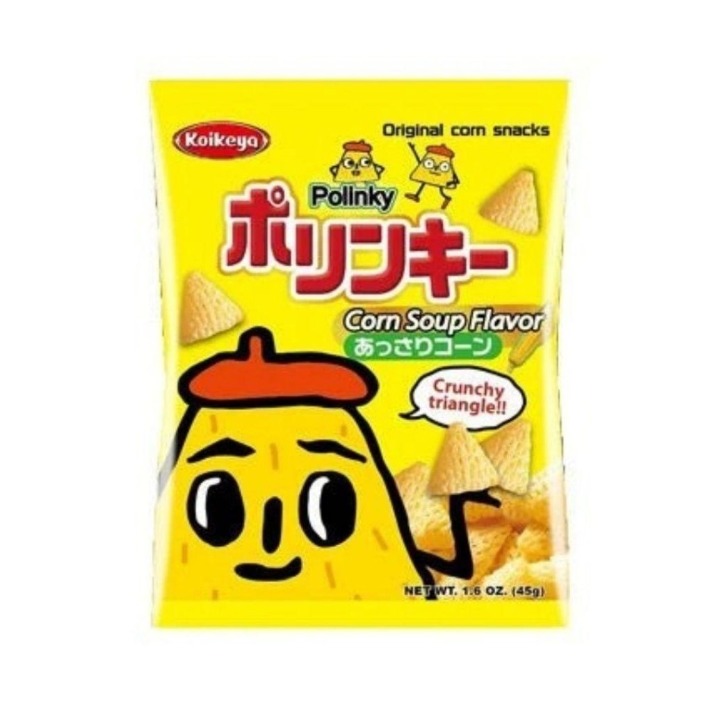 Koikeya Polinky Corn Soup Chips - 45g - ding-go