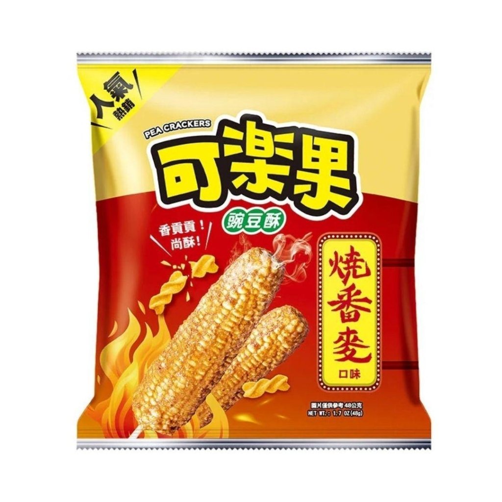 Koloko Pea Crackers BBQ Corn Flavor - 48g - ding-go