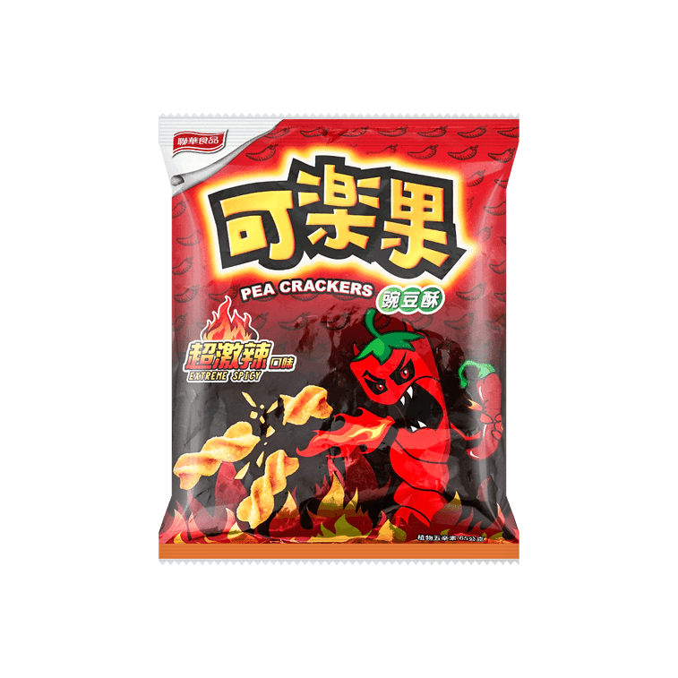 Koloko Pea Crackers Extreme Spicy Flavor - 65g - ding - go