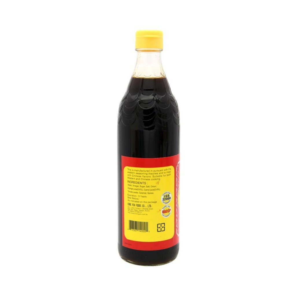 KongYen Black Rice Vinegar - 600ml - ding - go
