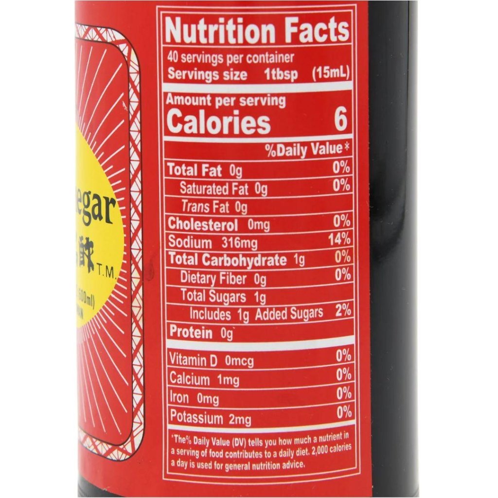 KongYen Black Rice Vinegar - 600ml - ding - go