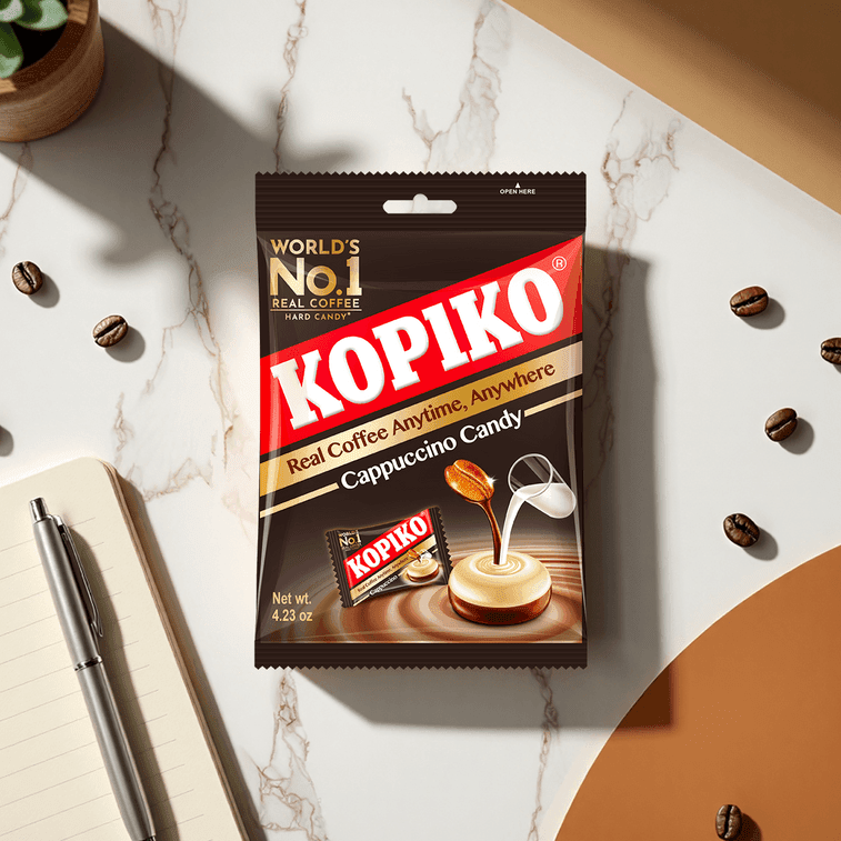 Kopiko Cappuccino Candy 120g, additional package view 2