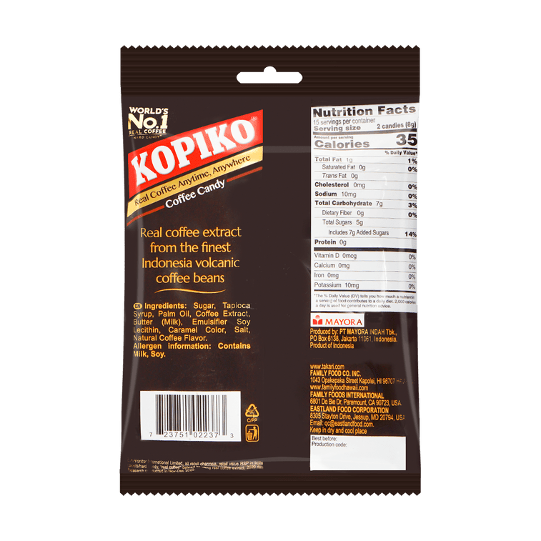 Kopiko Coffee Candy 120g, additional package view 3