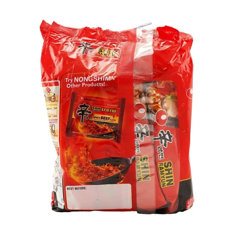 【Kpop Demon Hunters Limited】【Packaging Varies】NONGSHIM Noodle Soup Shin Ramyun Family Pack - 480g - ding-go