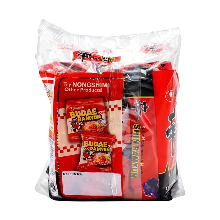 【Kpop Demon Hunters Limited】【Packaging Varies】NONGSHIM Noodle Soup Shin Ramyun Family Pack - 480g - ding-go
