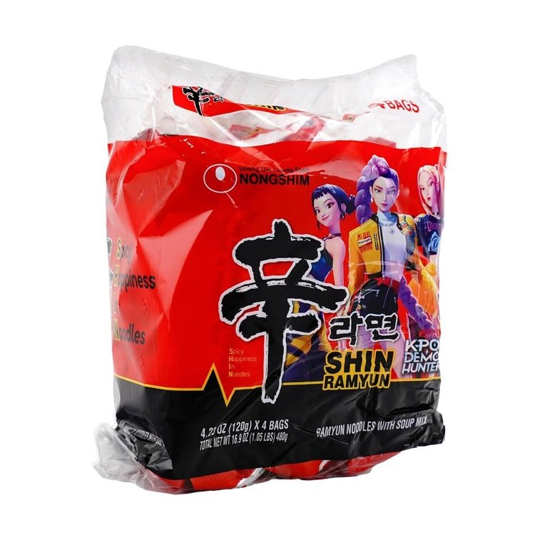 【Kpop Demon Hunters Limited】【Packaging Varies】NONGSHIM Noodle Soup Shin Ramyun Family Pack - 480g - ding-go