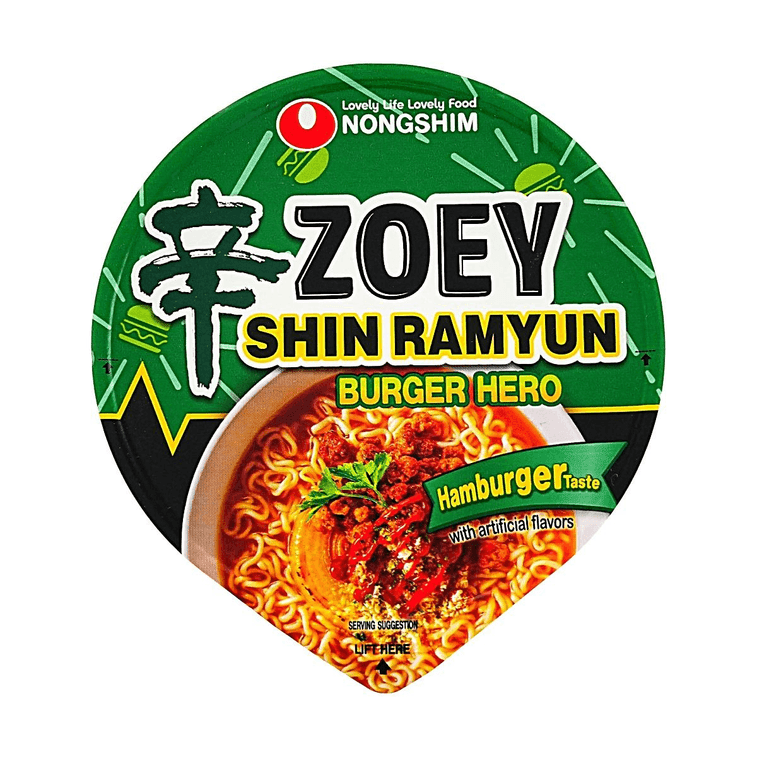 【KPop Demon Hunters Limited】【Zoey Limited Edition】NONGSHIM Rumi Shin Ramyun Burger Hero Flavor Cup Noodle - 95g - ding - go