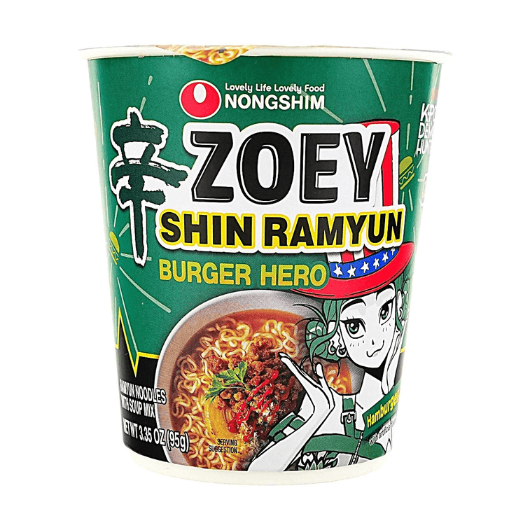 【KPop Demon Hunters Limited】【Zoey Limited Edition】NONGSHIM Rumi Shin Ramyun Burger Hero Flavor Cup Noodle - 95g - ding - go