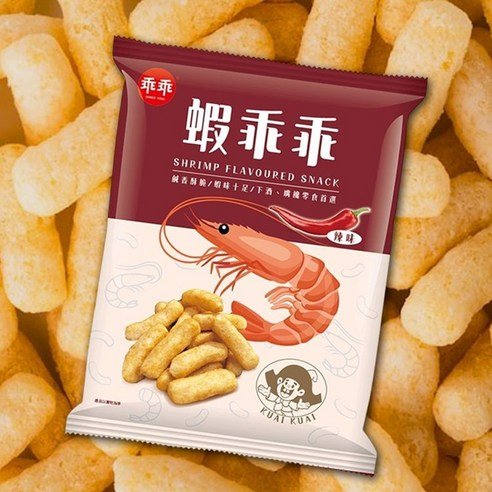 Kuai Kuai Corn Crunch Sticks (Spicy Shrimp Flavor) - 80g - ding - go