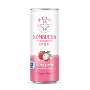 KULU Kombucha Lychee Beauty - No Sugar Added - 235g - ding-go