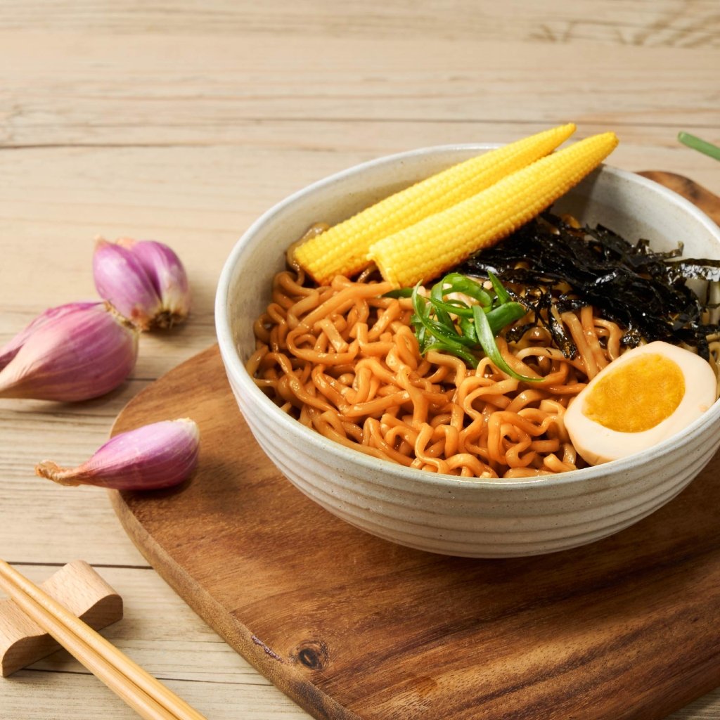 KUNGFOOD Soy Sauce Air dried Instant Noodles 110g x 3 Pack, additional package view 3