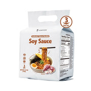 KUNGFOOD Soy Sauce Air dried Instant Noodles 110g x 3 Pack