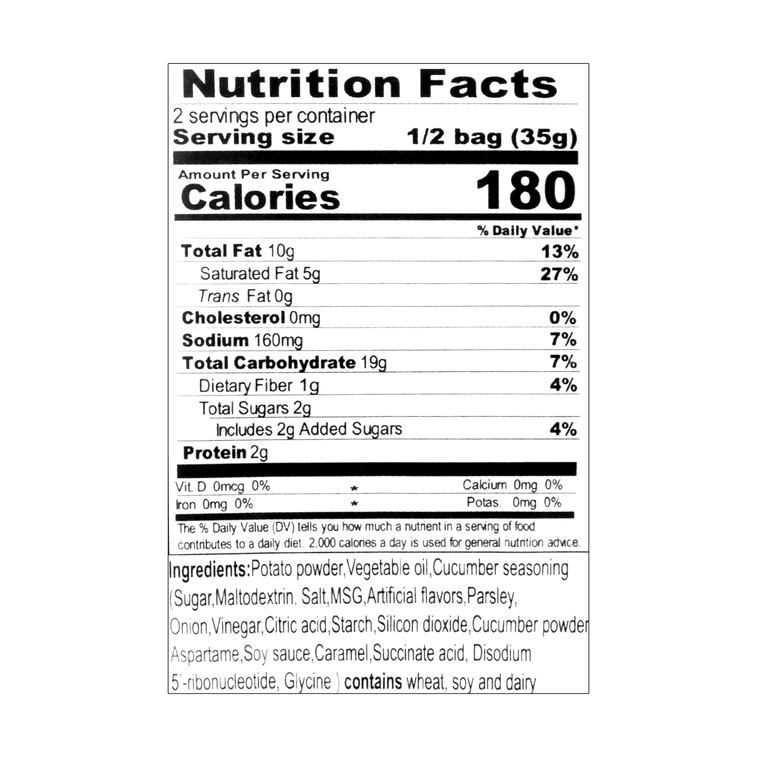 Lay's Potato Chips Cucumber Flavor - 70g - ding - go