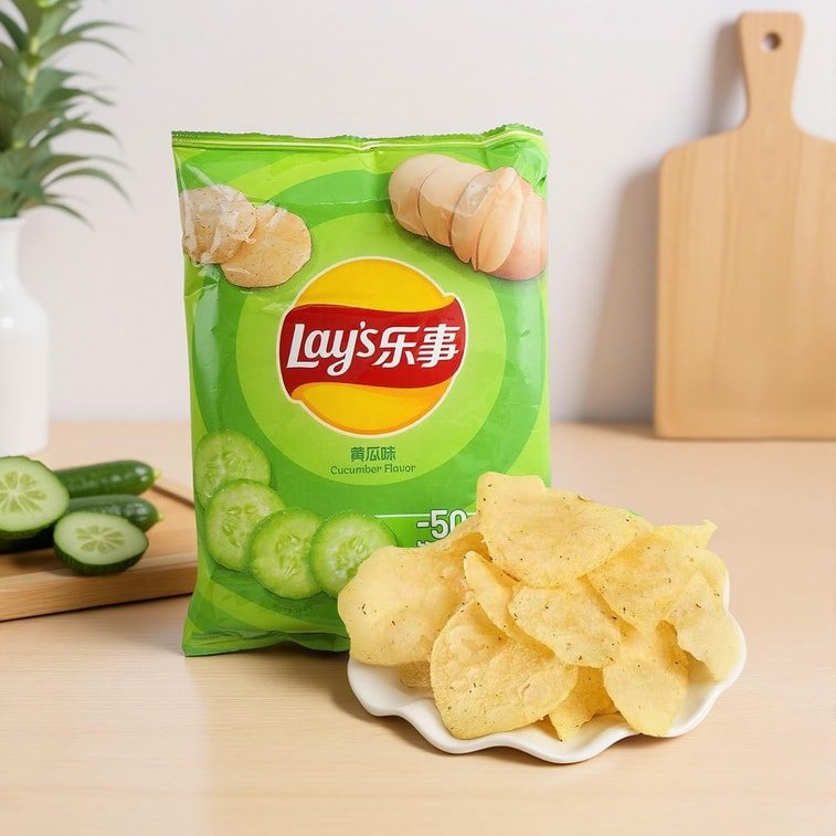 Lay's Potato Chips Cucumber Flavor - 70g - ding - go