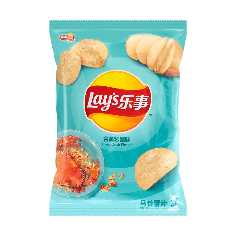 Lay's Potato Chips Fried Crab Flavor - 70g - ding - go