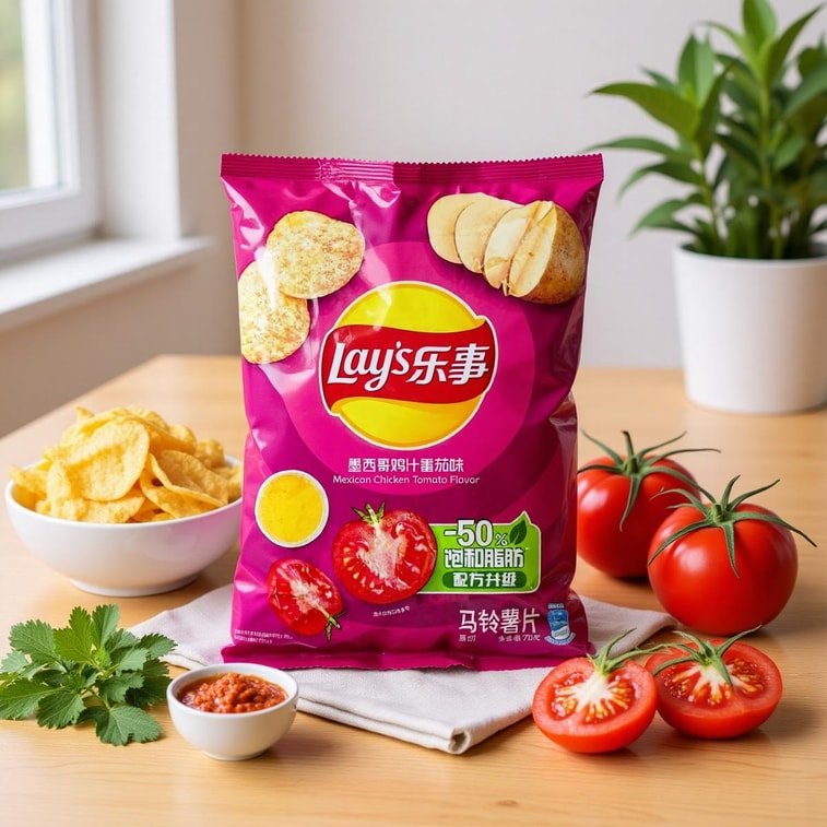 Lay's Potato Chips Mexican - Style Tomato Chicken Flavor - 70g - ding - go