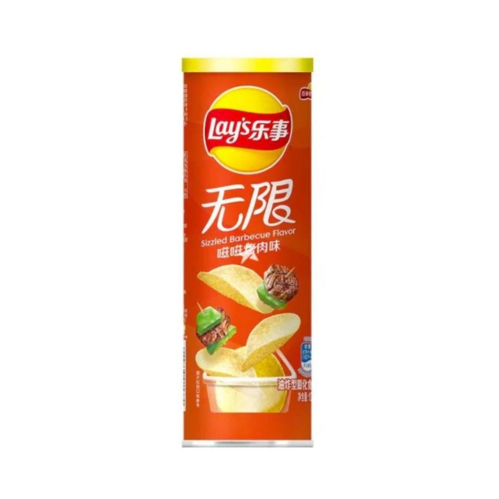 Lay's Potato Chips Sizzled Barbecue Flavor Stax - 90g - ding-go
