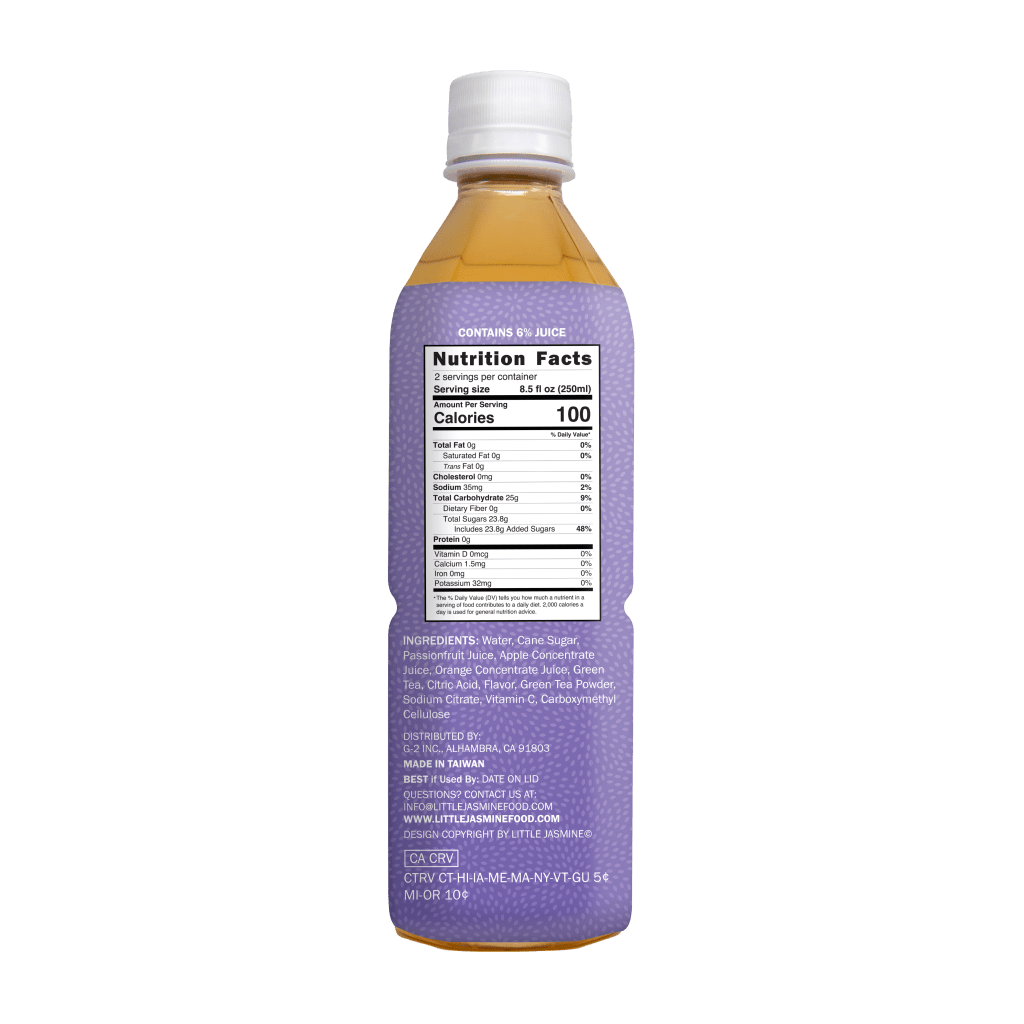 Little Jasmine Passionfruit Green Tea - 500ml - ding-go