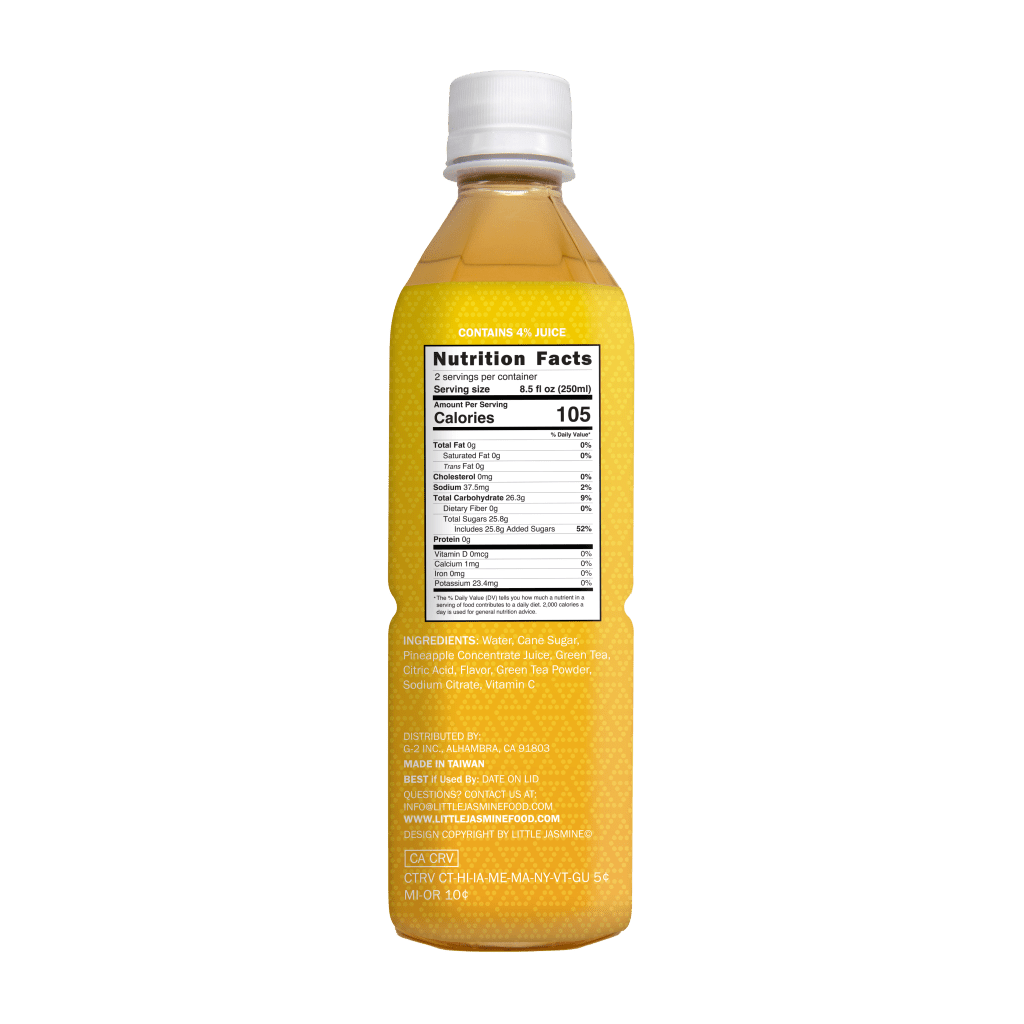 Little Jasmine Pineapple Green Tea - 500ml - ding-go