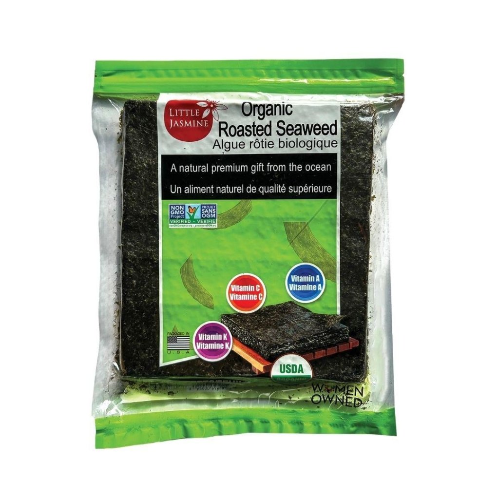 Little Jasmine USDA Organic and Non GMO Roasted Seaweed (50 sheets) - 125g - ding-go