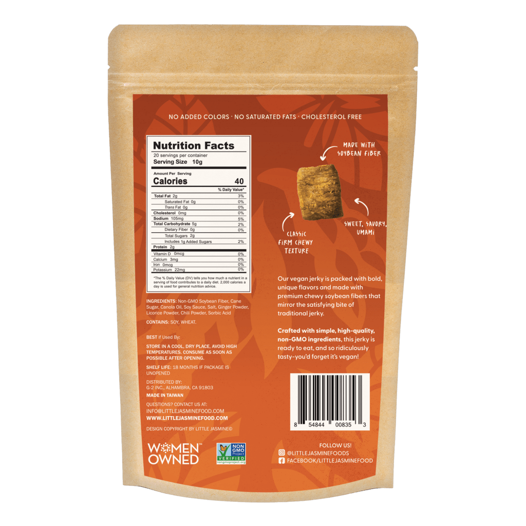 Little Jasmine Vegan Jerky - 200g - ding-go