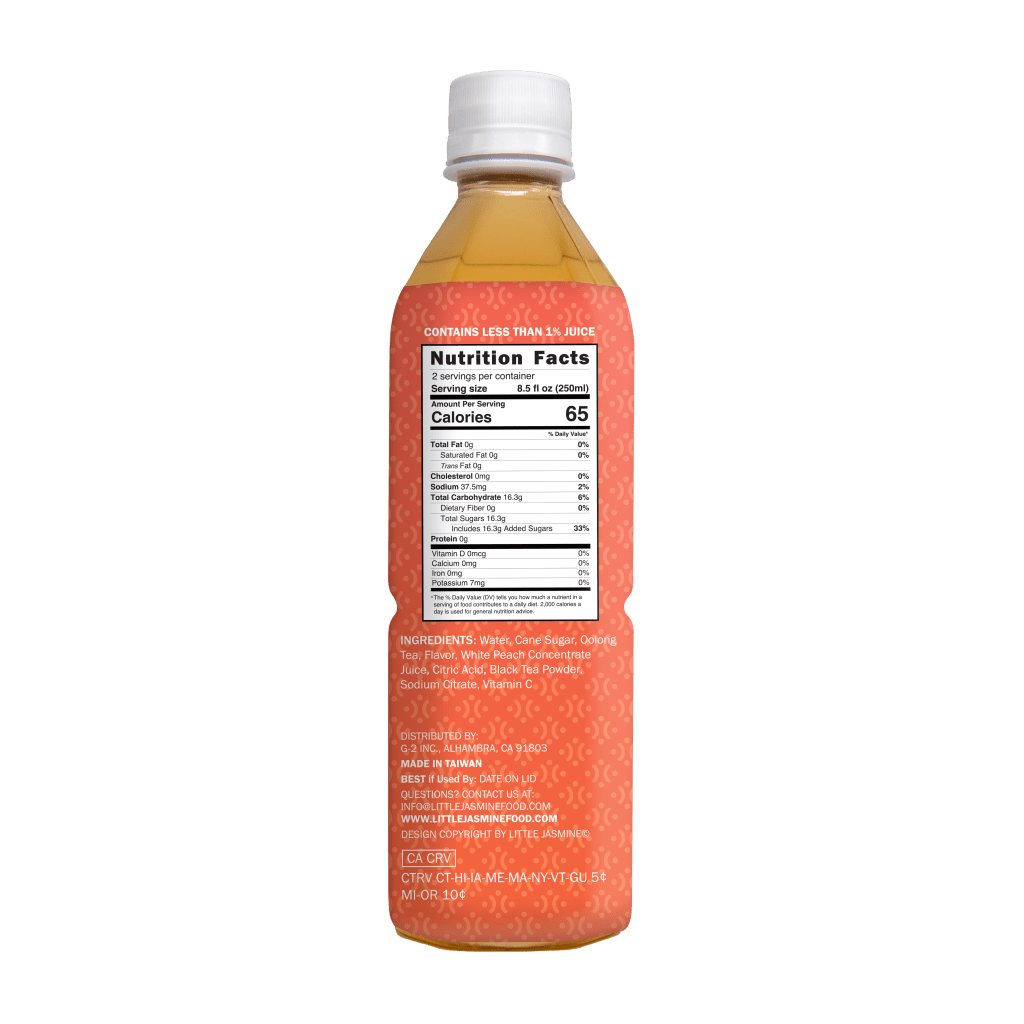Little Jasmine White Peach Black Tea - 500ml - ding-go