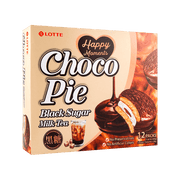 Lotte Choco Pie Black Sugar Milk Tea - 28g x 12 Pack - ding - go