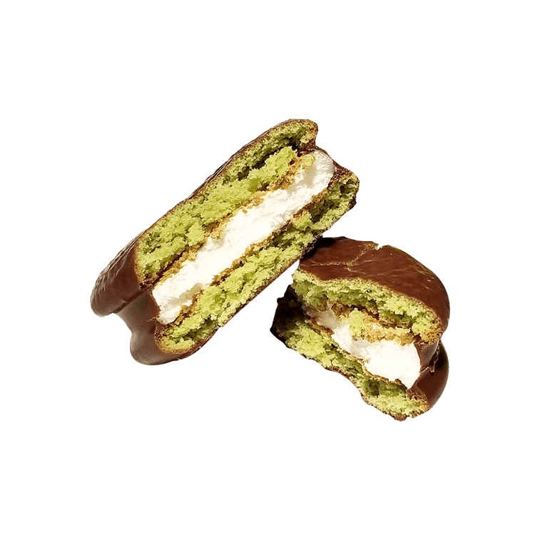 Lotte Choco Pie Green Tea - 28g x 12 Pack - ding - go