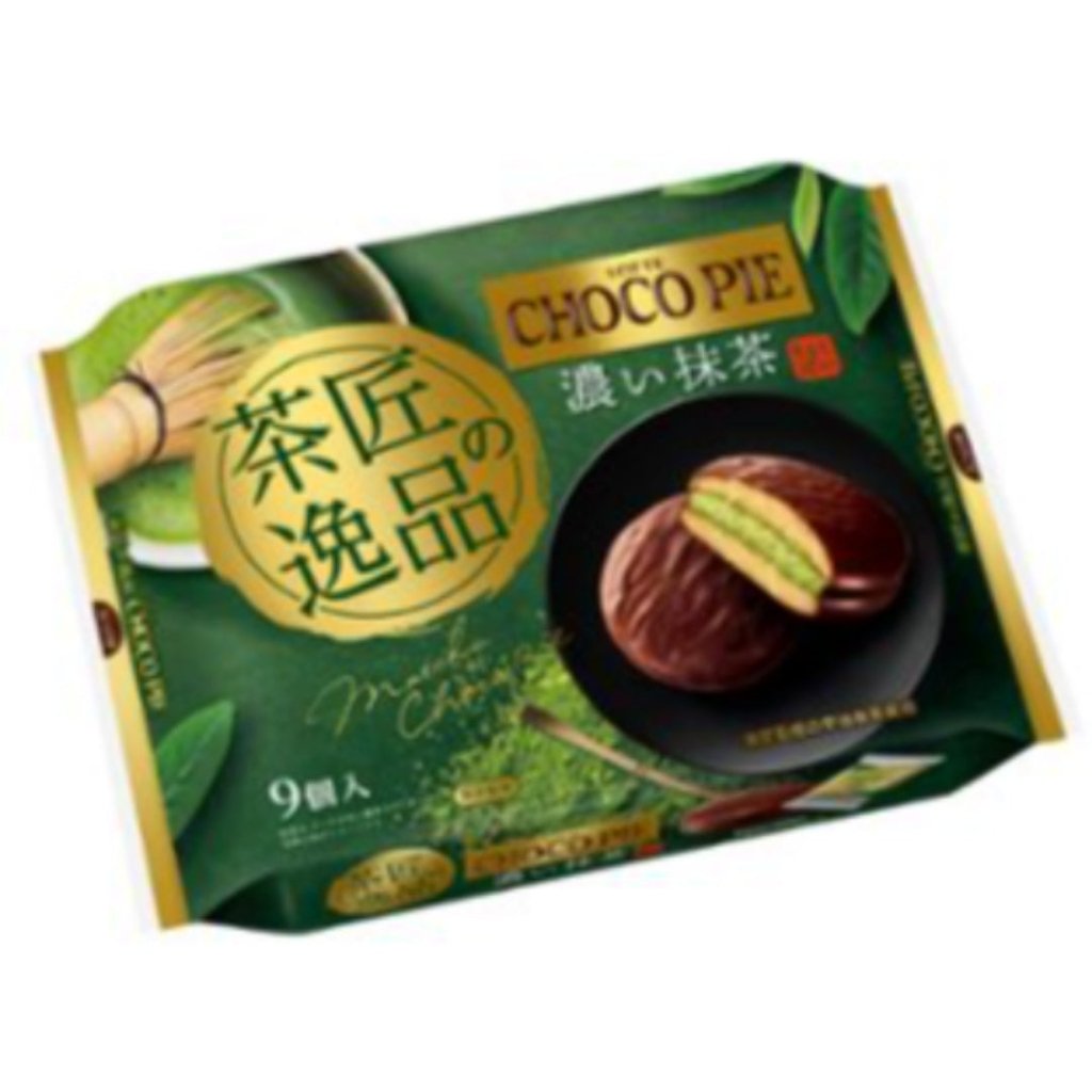 Lotte Choco Pie Party Pack - Master Tea's Finest Rich Matcha - 279g - ding-go