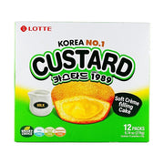 Lotte Custard Cream Cakes - 23g x 12 Pack - ding - go
