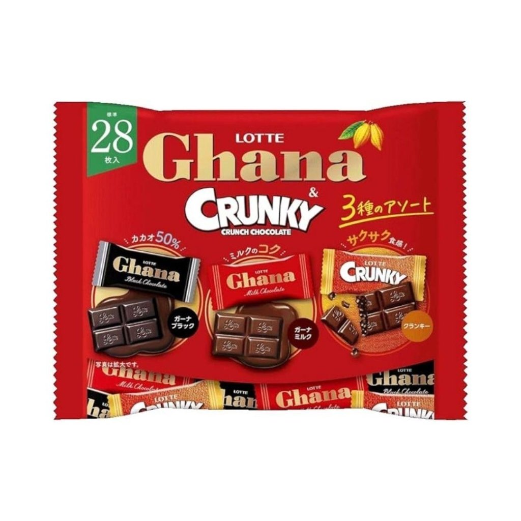 Lotte Ghana & Crunchy Share Pack - 105g - ding - go
