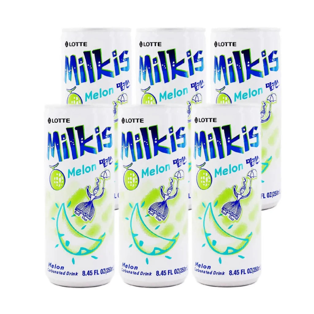 Lotte Milkis Melon Flavor - 250ml x 6 Pack - ding - go