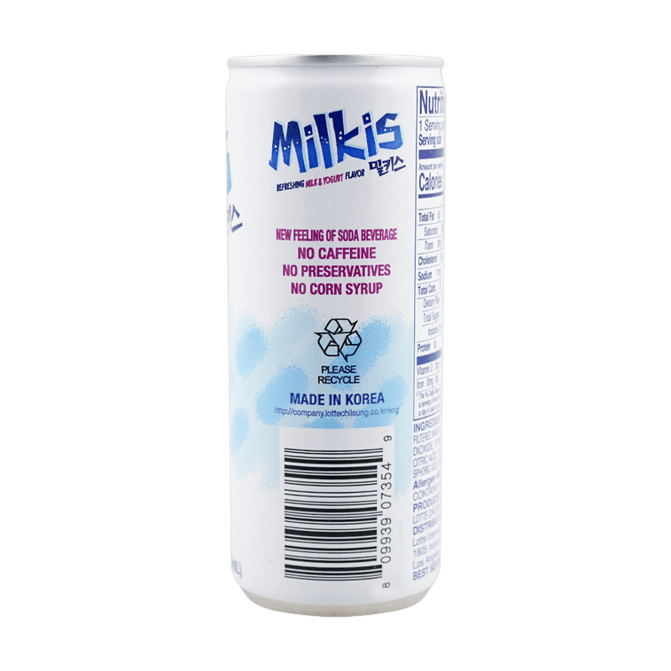 Lotte Milkis Original Flavor 250ml x 6 Pack, additional package view 3