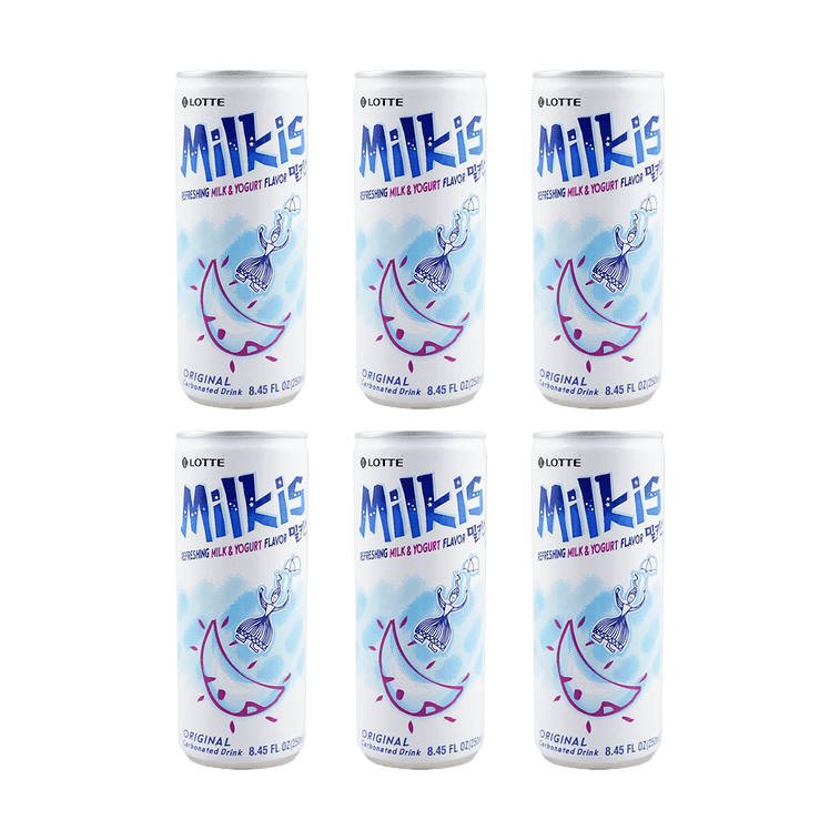 Lotte Milkis Original Flavor - 250ml x 6 Pack - ding - go