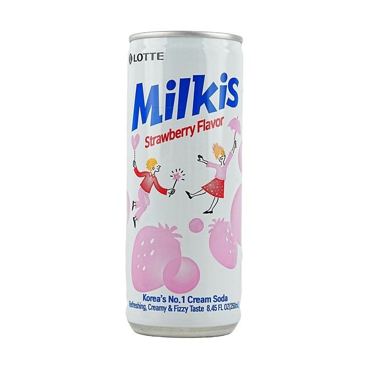 Lotte Milkis Strawberry Flavor - 250ml x 6 Pack - ding-go