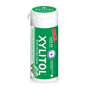Lotte Xylitol Gum Lime Mint - 29g - ding-go