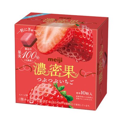 Meiji Strawberry With Dense Fruit Pieces - 32g - ding-go