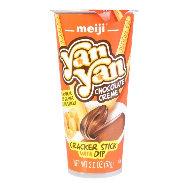 Meiji Yan Yan Chocolate Creme Cracker Stick With Dip - 57g - ding - go
