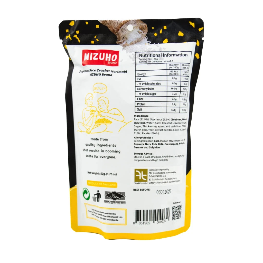 MIZUHO Norimaki Rice Crackers - Original - 50g - ding-go