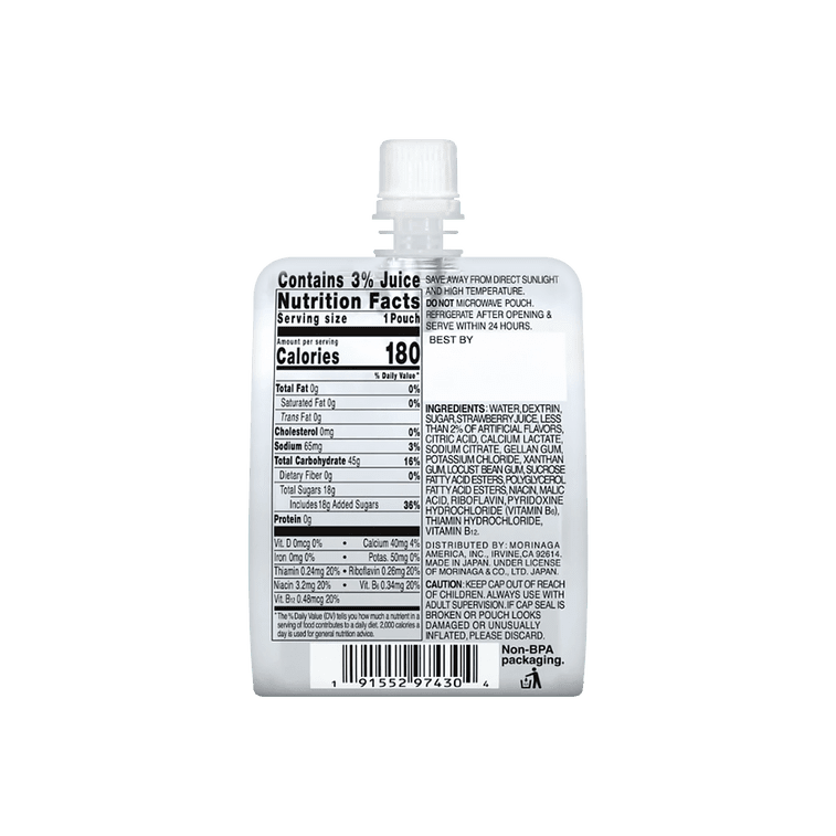 Morinaga Chargel Energy Beverage Strawberry Flavor - 180g - ding - go