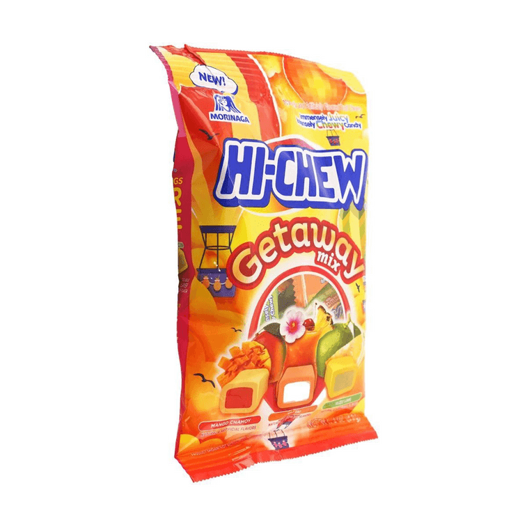 Morinaga Hi - Chew Getaway Assorted Fruit Chewy Candy Bag – 85g - ding - go