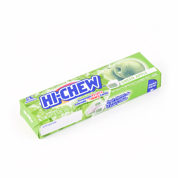 Morinaga HI - CHEW Green Apple Candy - 50g - ding - go