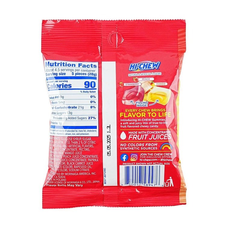 Morinaga Hi - Chew Gummies Original Mix - 120g - ding - go