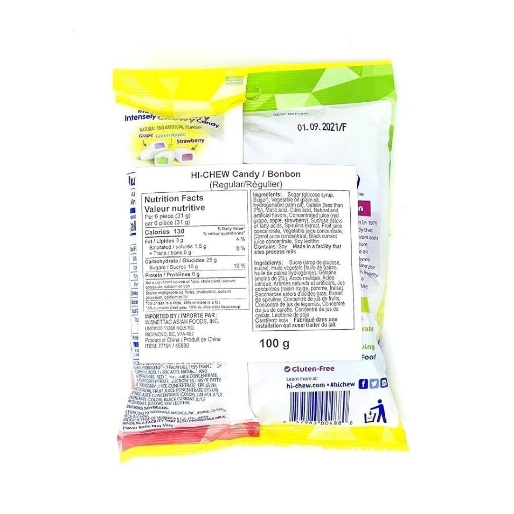 Morinaga Hi - Chew Regular Mix Peg Bag - 100g - ding - go