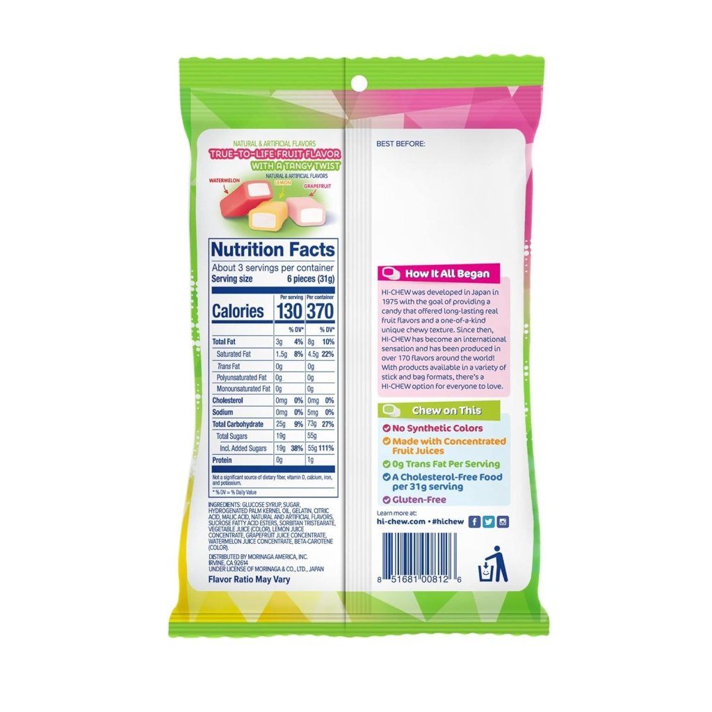 Morinaga Hi - Chew Sweet & Sour Mix - 90g - ding - go