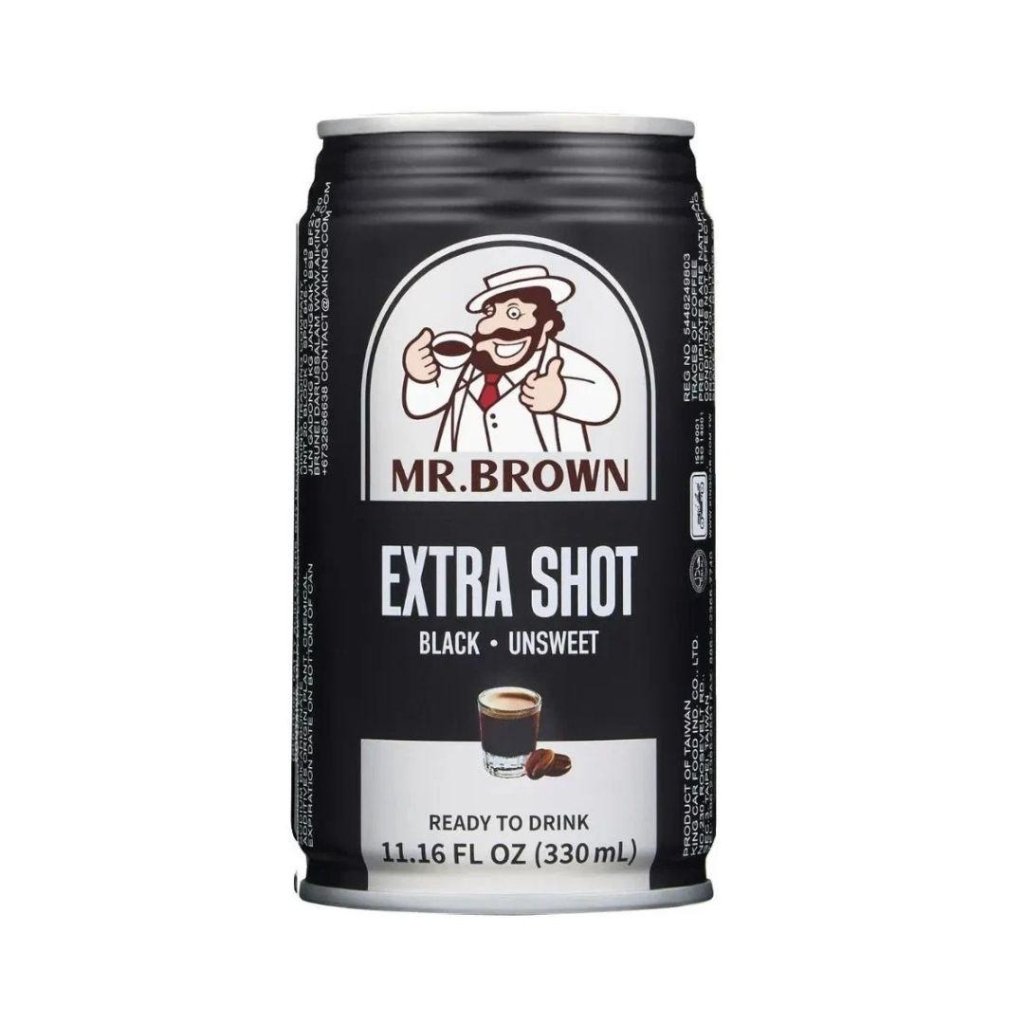 Mr. Brown Extra Shot Black Coffee Unsweetened - 330ml - ding-go