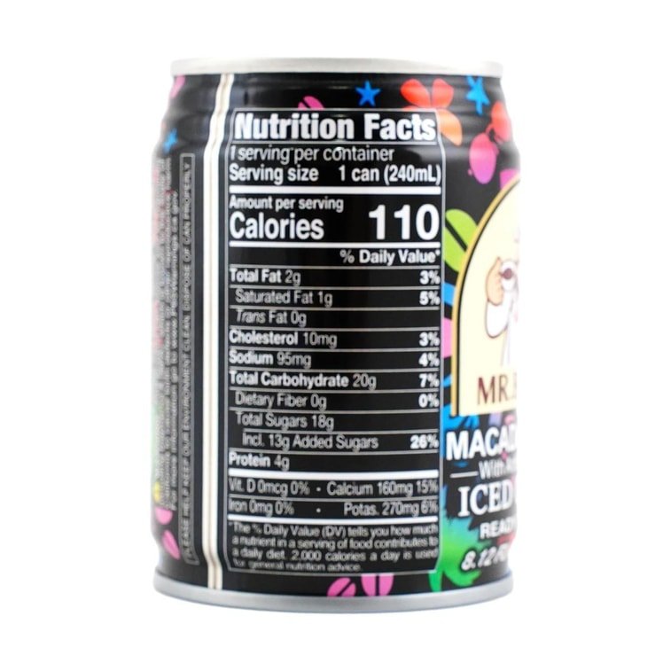 Mr. Brown Macadamia Nut Coffee 240ml, additional package view 3