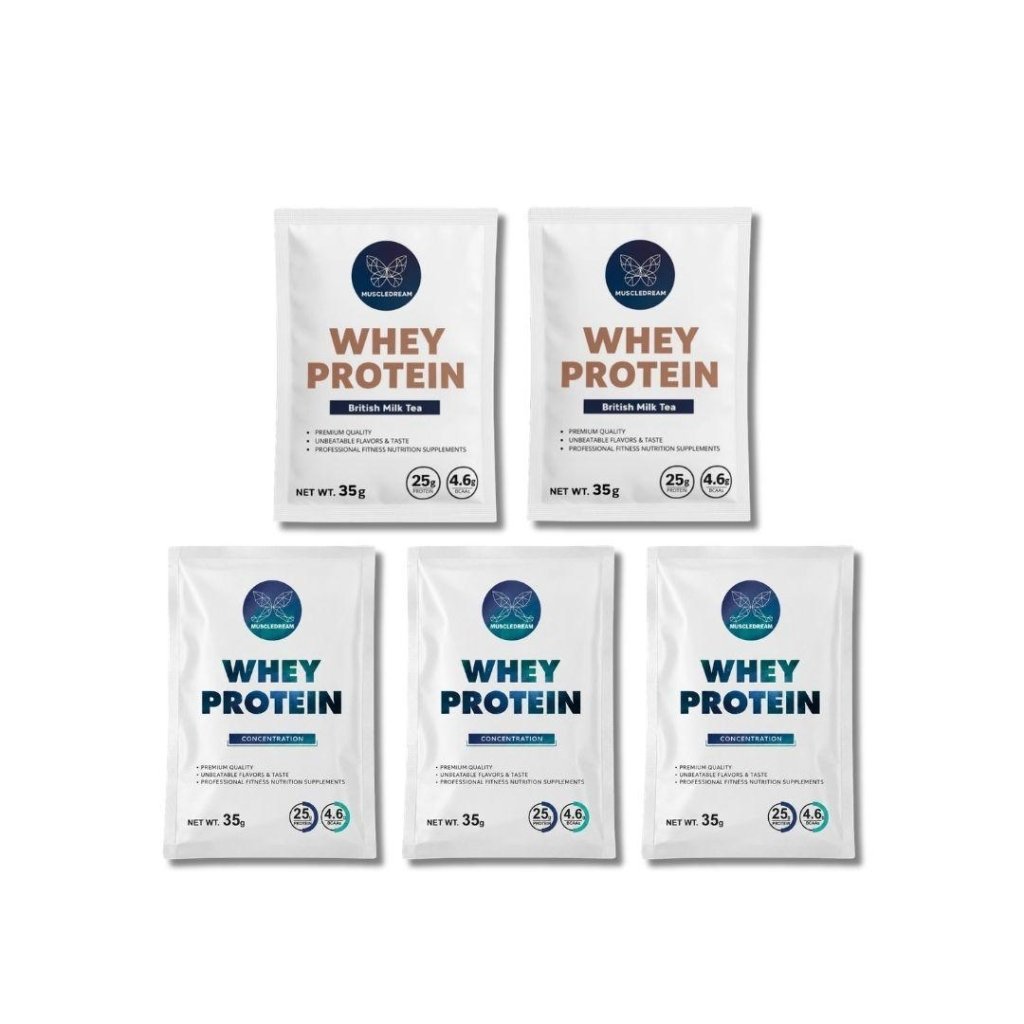 MUSCLEDREAM Whey Protein Sampler - 35g x 5 - ding-go