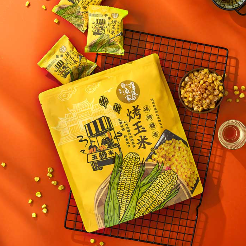 【Must Buy Snacks】Tamsui Fisherman Soy Sauce Flavor Grilled Corn - 70g - ding - go